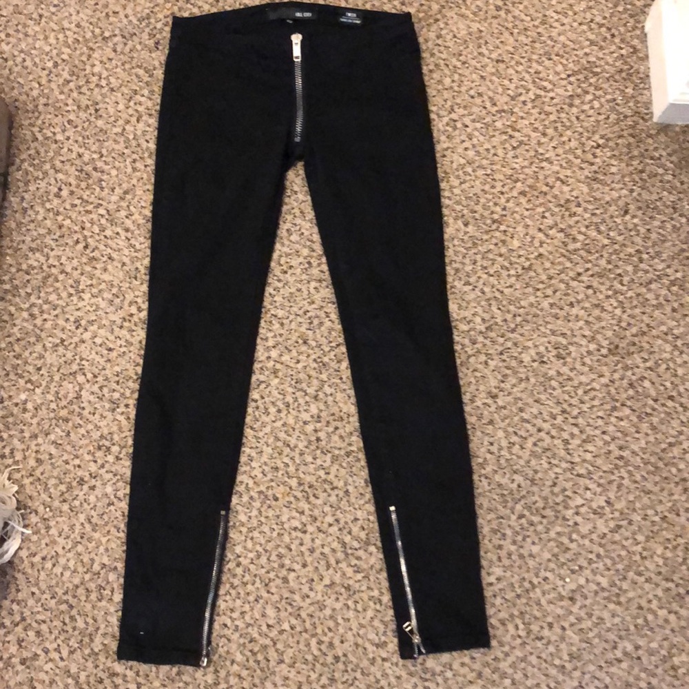 Kill city super black low skinny jeans